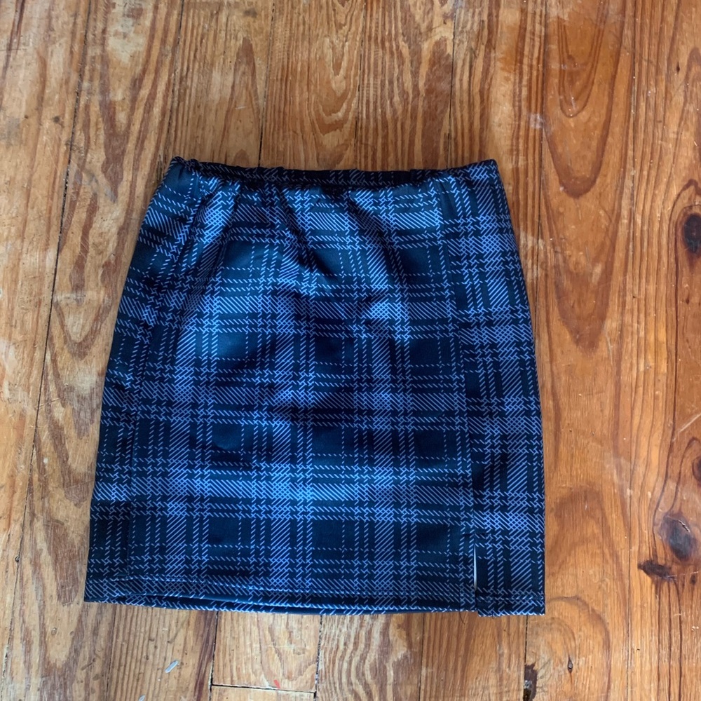 Kids blue print skirt